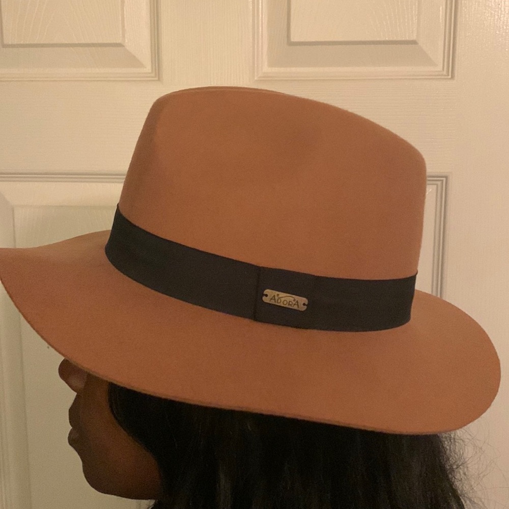 Adora Tan Brim Wool Hat - Picture 2 of 2